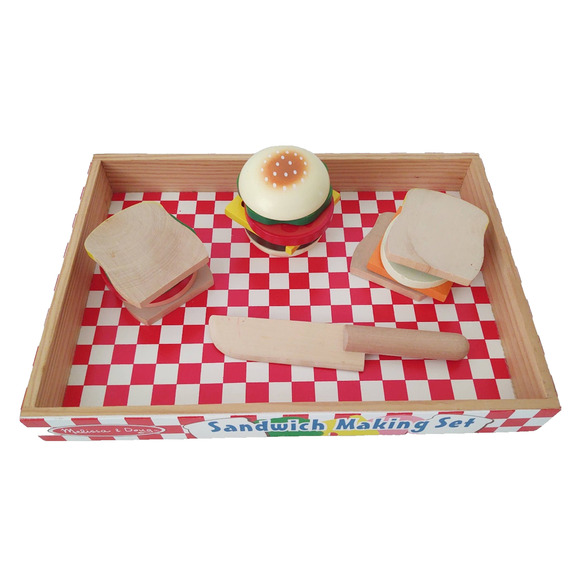 Melissa and Doug Sandwich Making Set - Wooden Play Food - Complete set - Picture 11 of 12